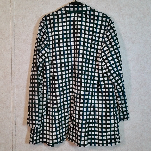 NWT Crown & Ivy Novel Navy Reversible Rain Jacket, 2 Pockets, Button Down SizeXL - Picture 4 of 10